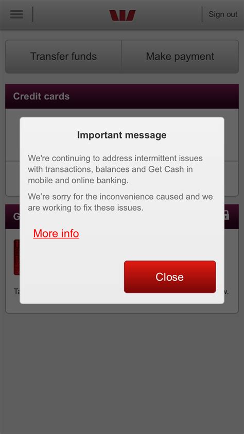 westpac online banking issues